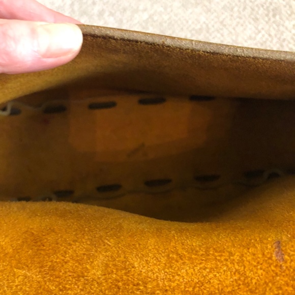 Vintage boho leather shoulder bag - Picture 6 of 11